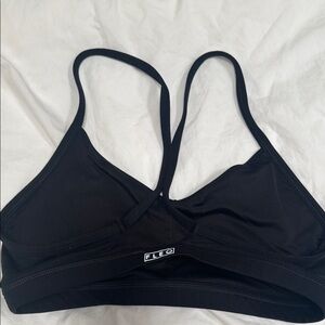 Fleo small Black Sports Bra with Racerback Design